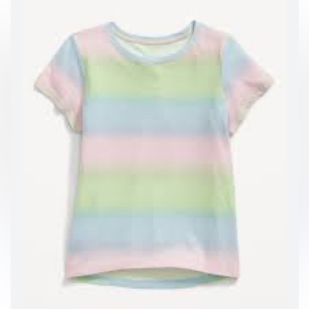☀️ 3/$15 Old Navy Softest Printed T-Shirt Blue Ombré Stripe